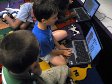 Students at Computer